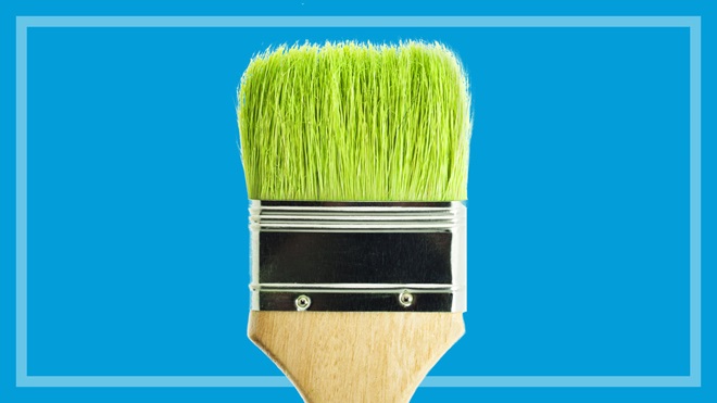 eco green paintbrush avoid green washing